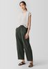 Washed Organic Cotton Poplin Lantern Pant