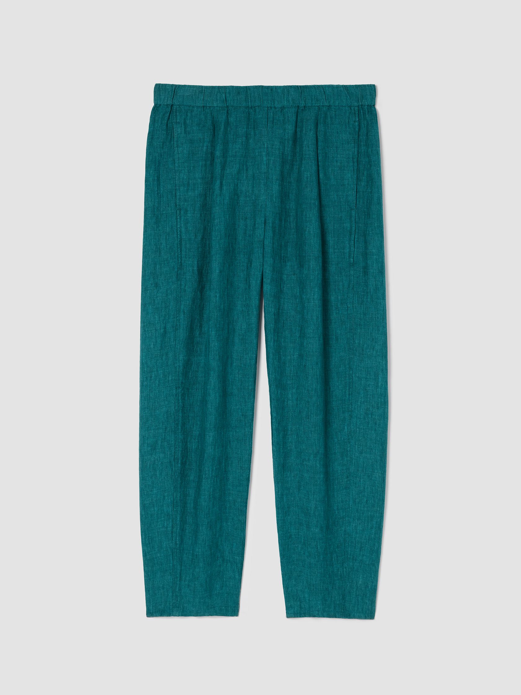 Washed Organic Linen Délavé Lantern Pant