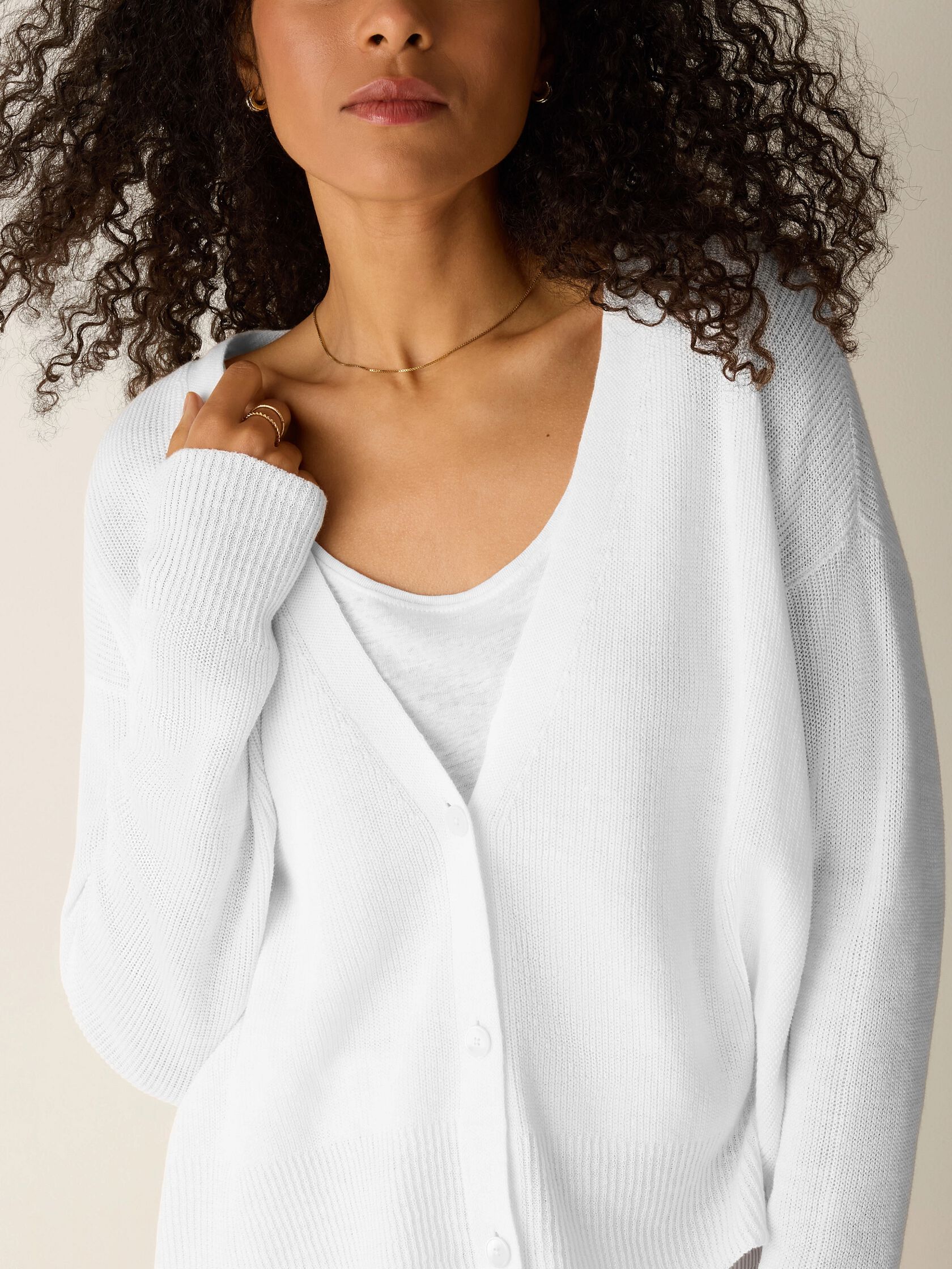 Organic Linen Cotton Slouchy Cardigan