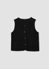 Organic Cotton Stretch Boucle Vest