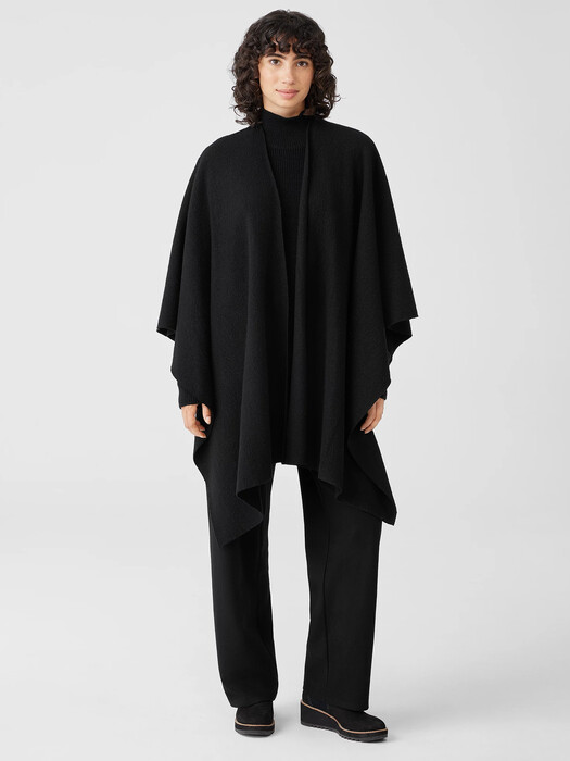 Lightweight Boiled Wool Serape in Responsible Wool
