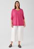 Organic Linen Cotton Raglan-Sleeve Top