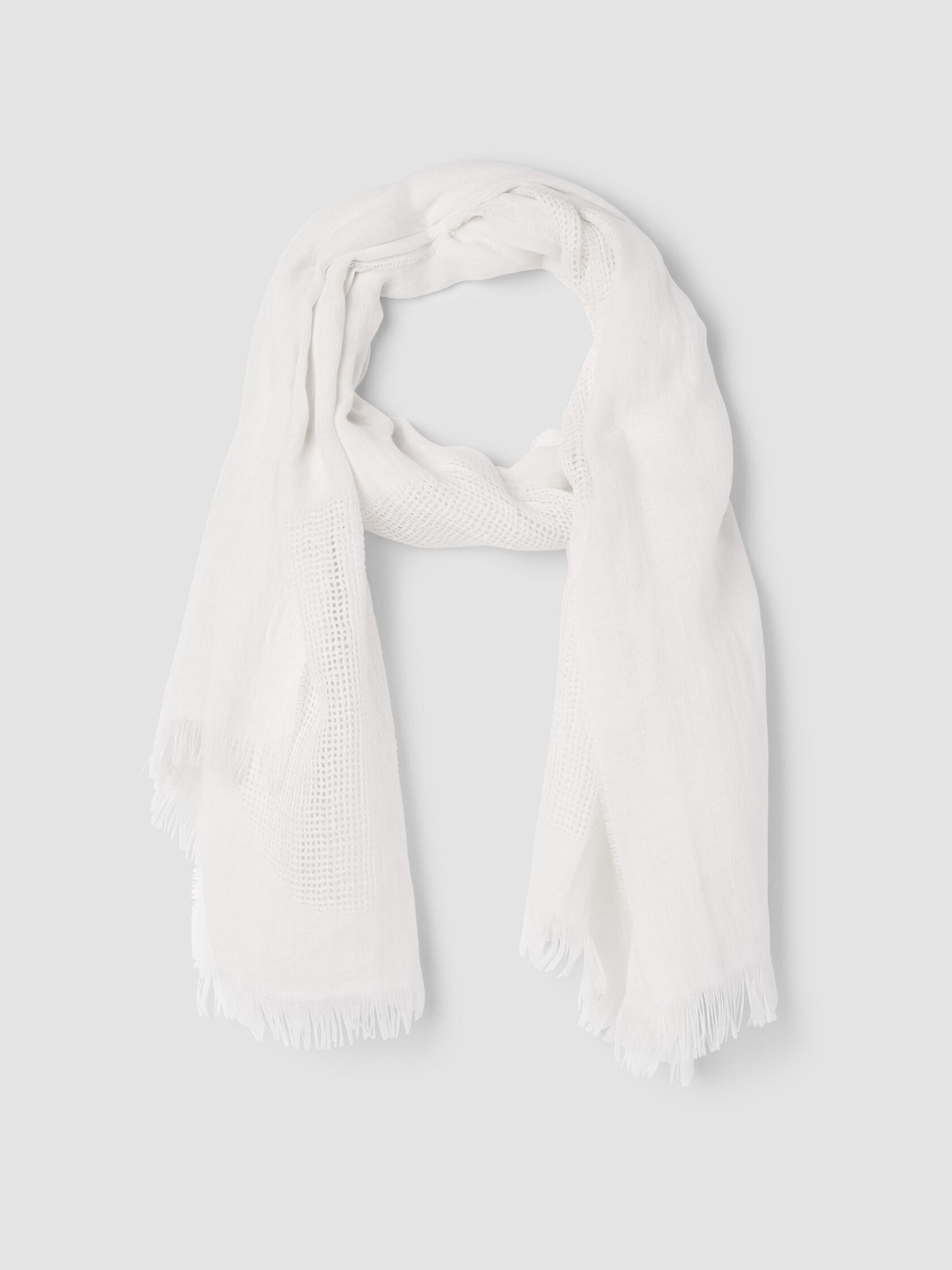 Organic Linen Circles Scarf