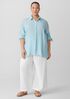 Organic Cotton Lofty Gauze Classic Collar Shirt