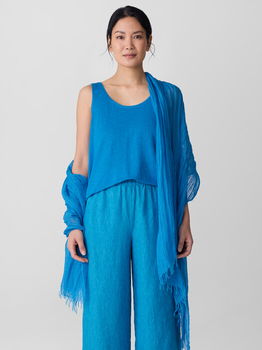 Textured Linen Blend Scarf