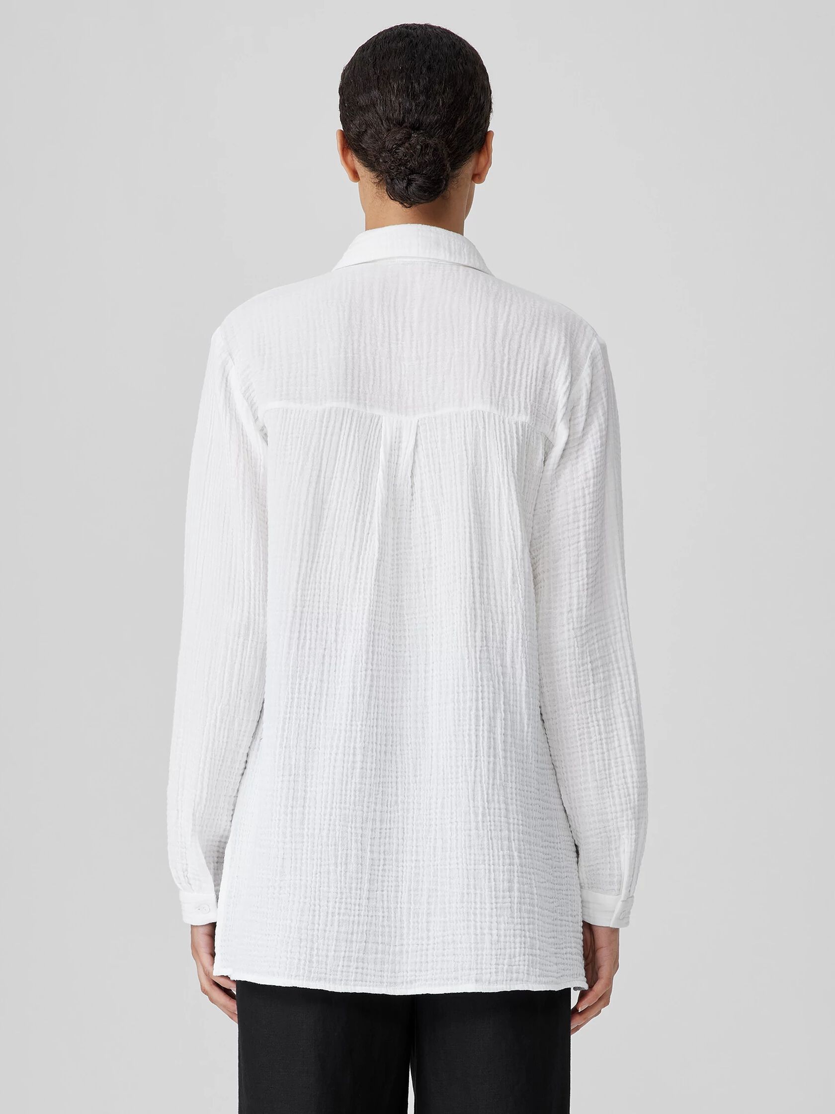 Organic Cotton Lofty Gauze Classic Collar Shirt