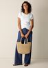 Organic Cotton Stretch Rib Crew Neck Tee