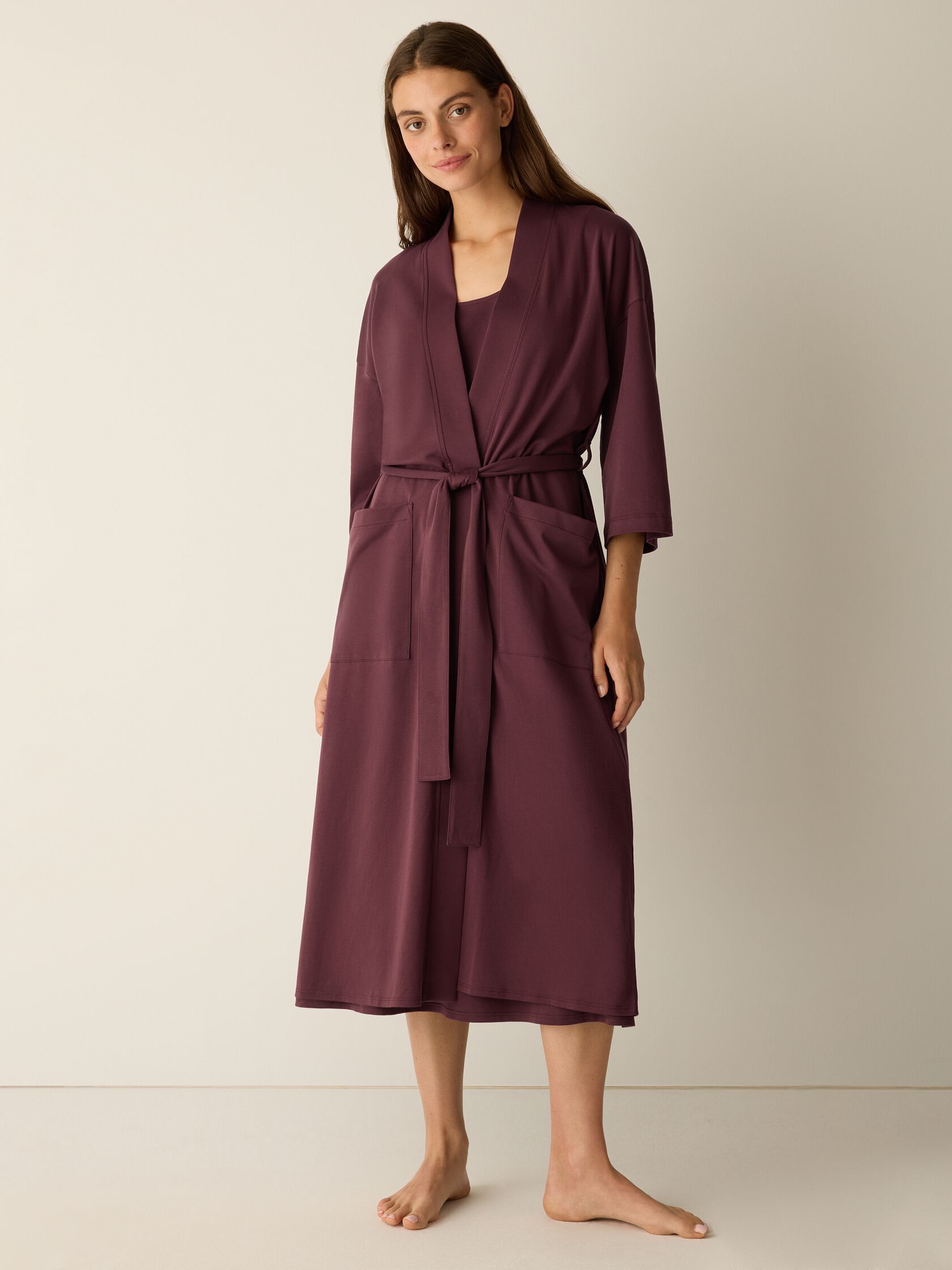 Organic Cotton Interlock Sleep Robe