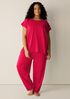 Organic Cotton Interlock Jewel Neck Sleep Tee