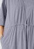 Slubby Organic Cotton V-Neck Sleep Robe