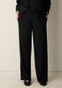 Woven Pliss&eacute; Straight Pant