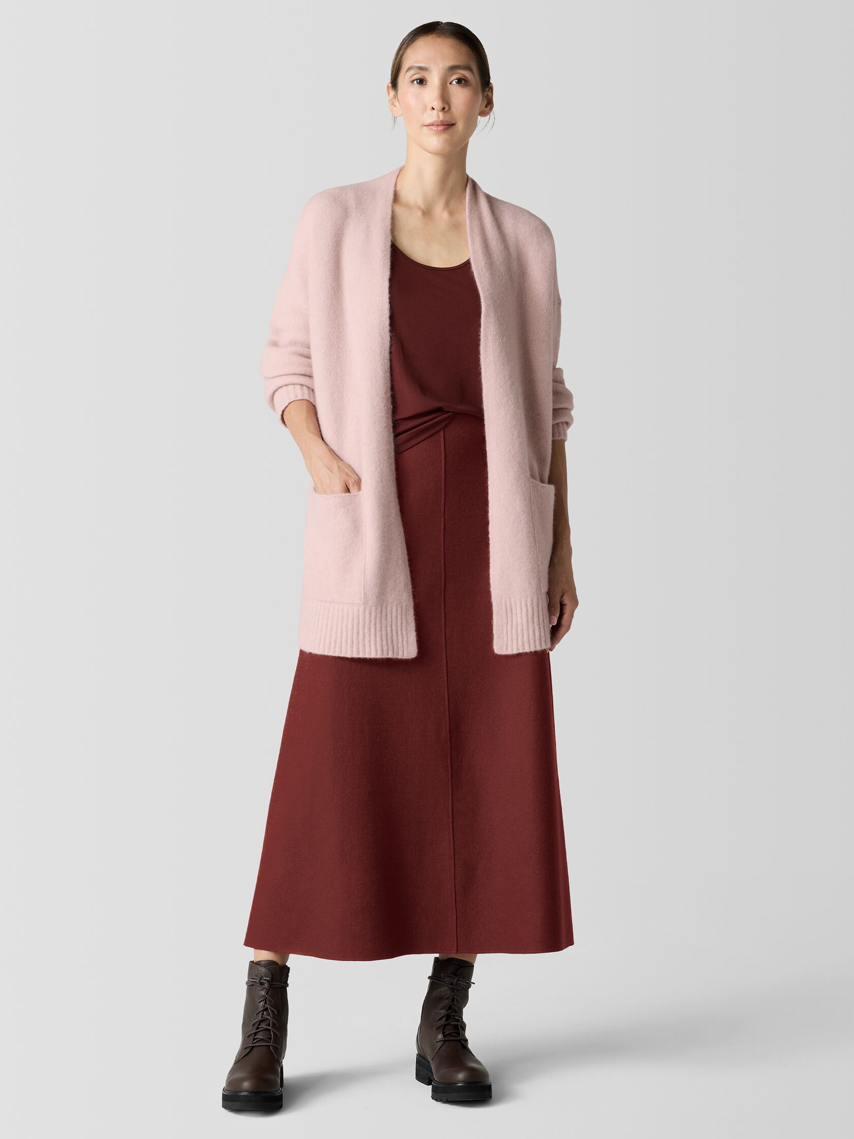 Stretch Silk Jersey Scoop Neck Tank