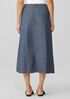 Airy Organic Cotton Twill A-Line Skirt