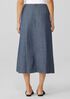 Airy Organic Cotton Twill A-Line Skirt | EILEEN FISHER