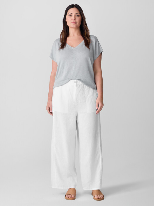 Organic Linen Wide-Leg Trouser Pant