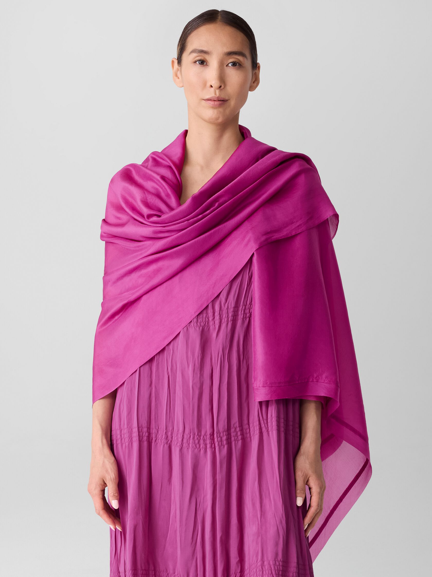 Washed Transitional Silk Parachute Scarf