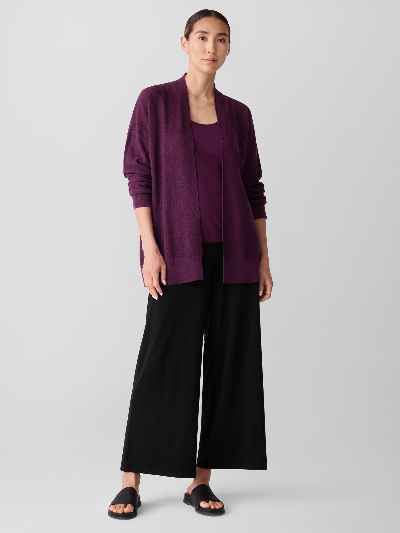 Stretch Silk Jersey Scoop Neck Tank