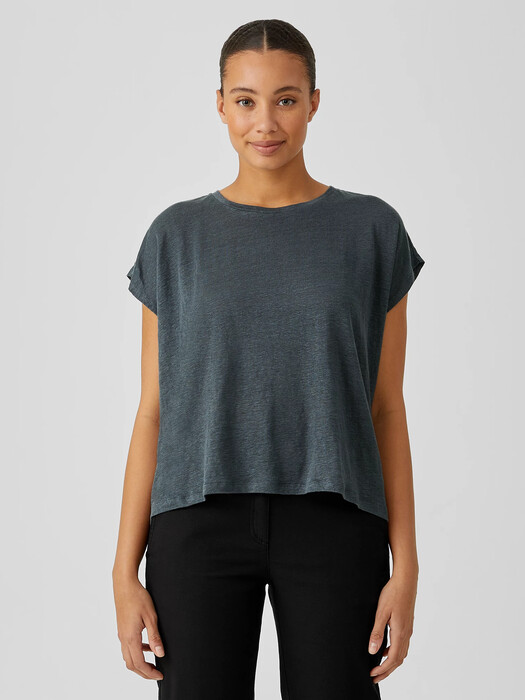 Organic Linen Jersey Square Top