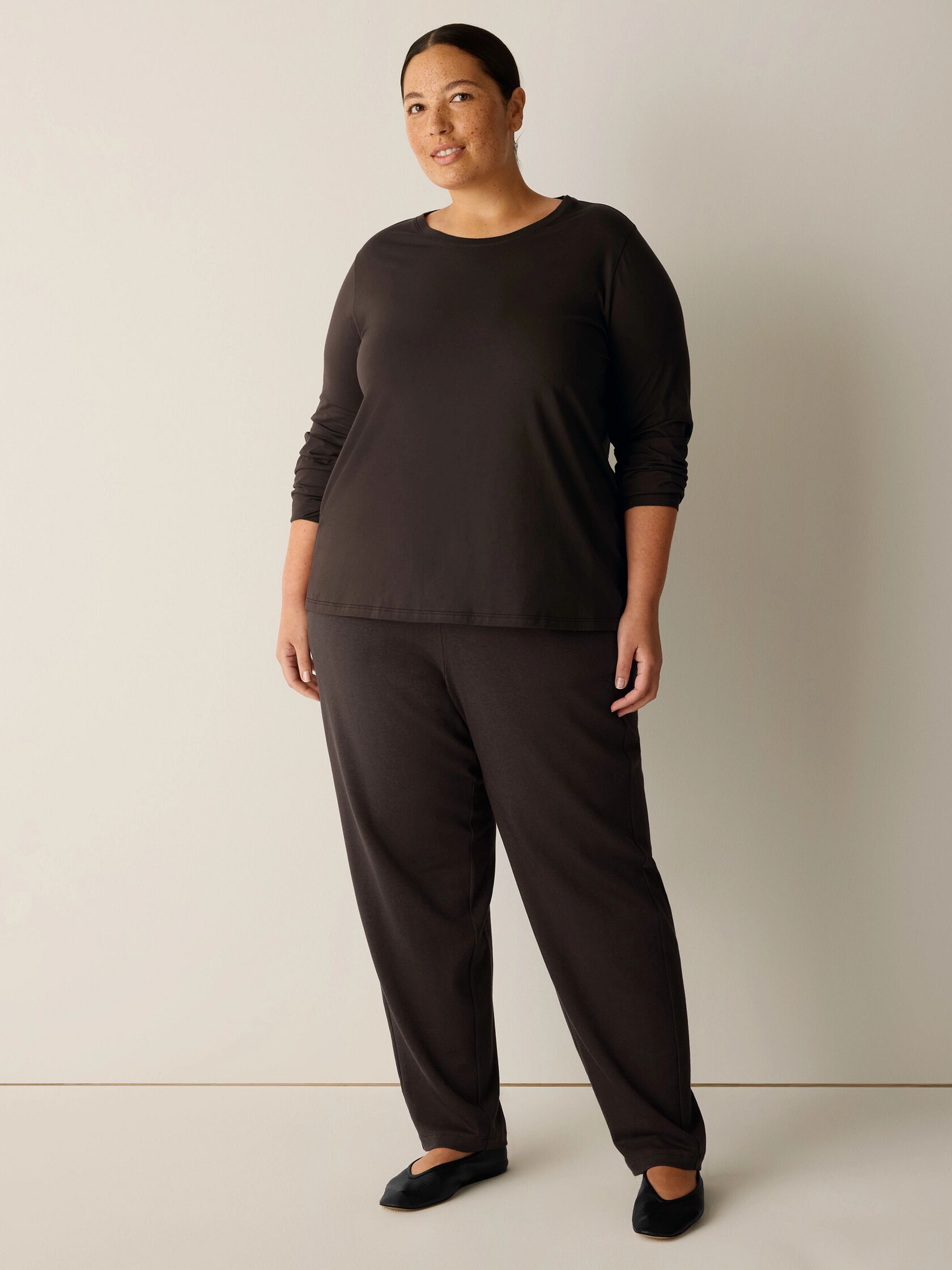 Organic Pima Cotton Jersey Long-Sleeve Tee