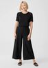 System Lightweight Washable Stretch Crepe Wide-leg Pant