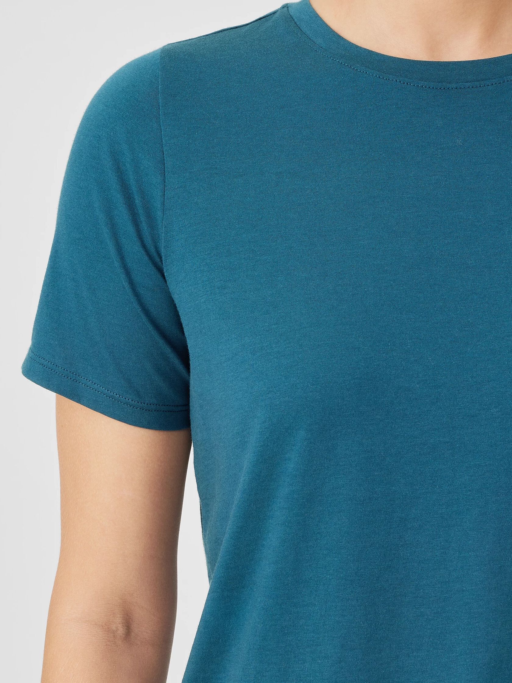 Organic Pima Cotton Jersey Round Neck Tee