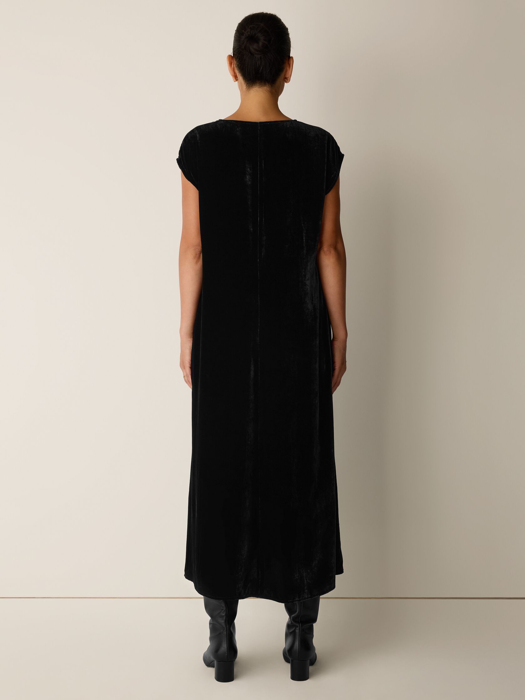 Velvet V-Neck Dress