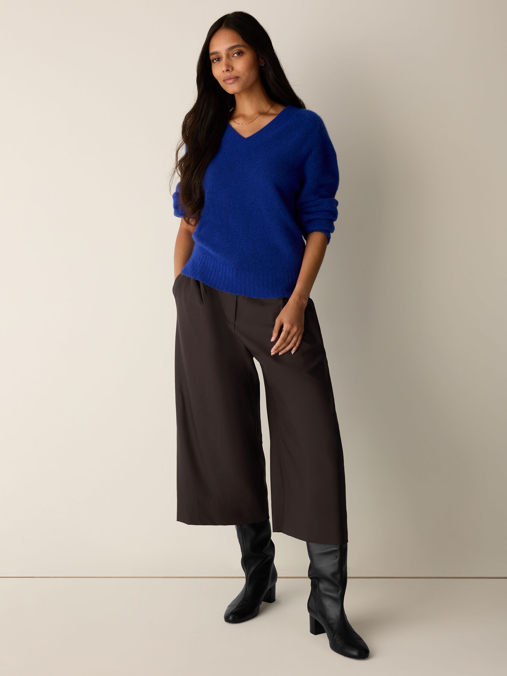 Cashmere Silk Bliss V-Neck Top