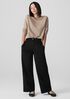 Washable Flex Ponte Wide Trouser Pant