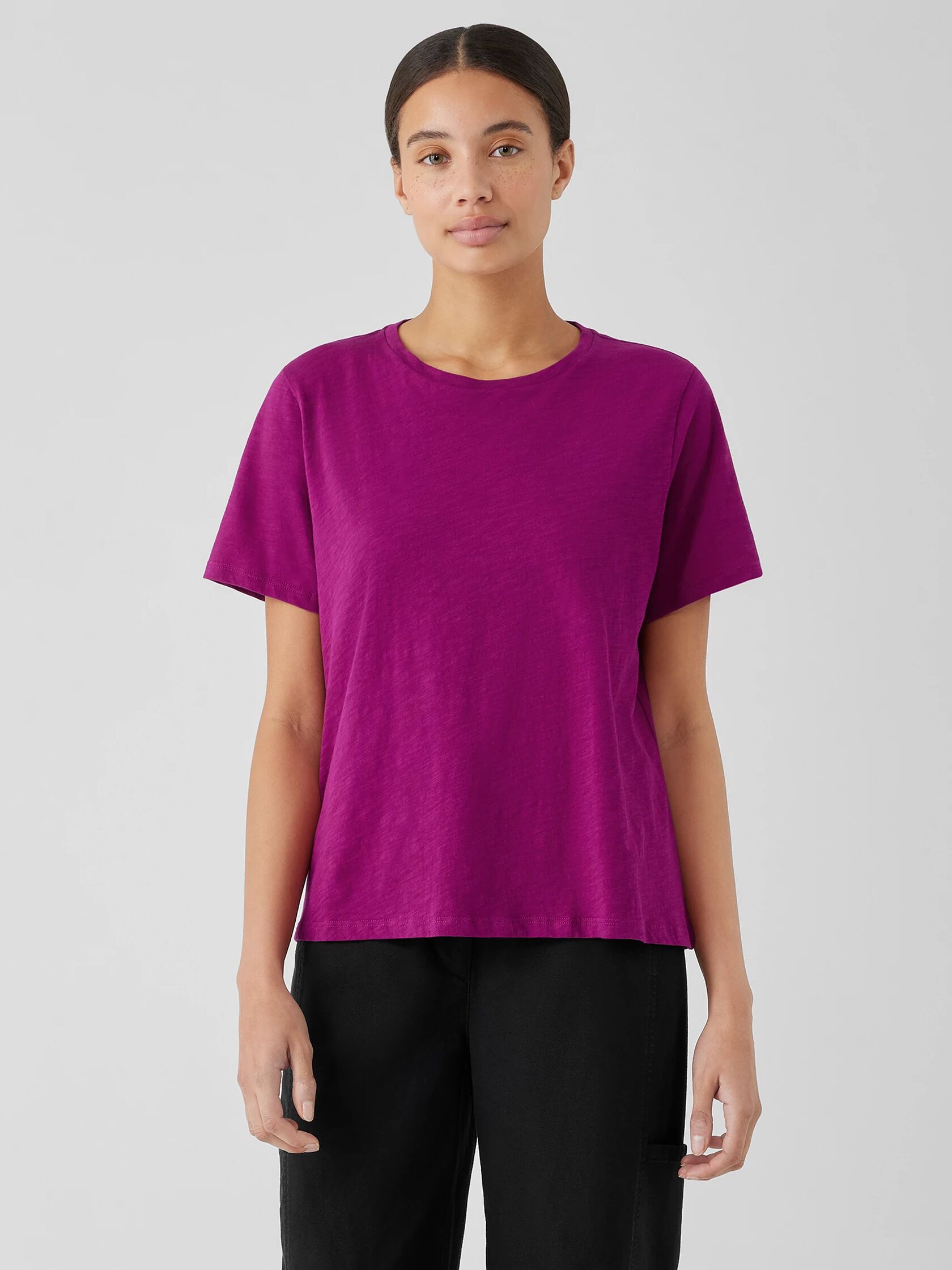 Organic Cotton Slubby Jersey Tee