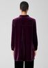 Velvet Classic Collar Long Shirt