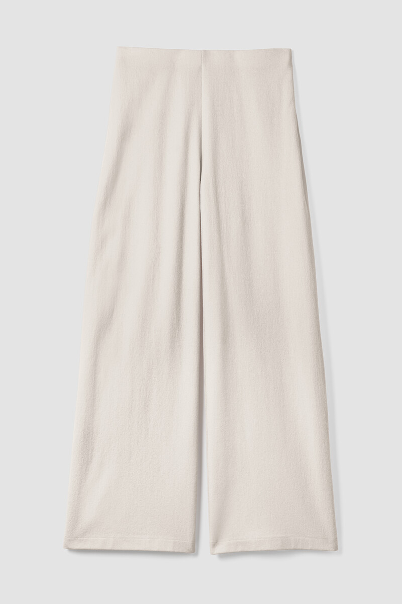 Felted Wool Jersey Wide-Leg Long Pant in Regenerative Wool Felted Wool Jersey Wide-Leg Long Pant in Regenerative Wool
