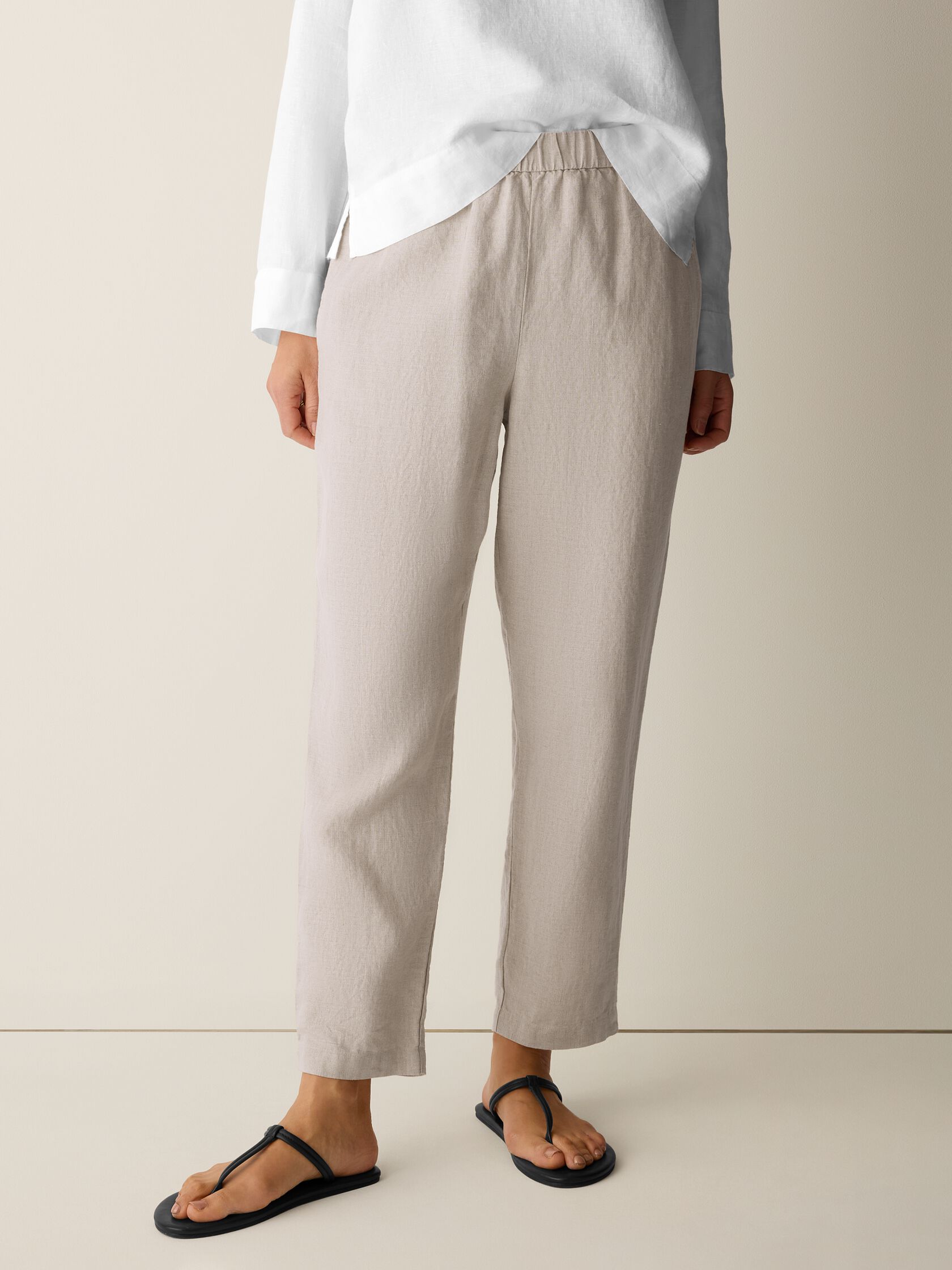 Organic Linen Tapered Pant