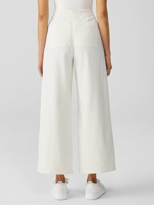 Organic Cotton Stretch Corduroy Wide-Leg Pant