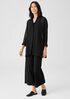 Sheer Silk Georgette Classic Collar Shirt