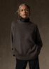 Cotton & Recycled Cashmere Crew Neck Long Top