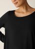 Fine Jersey Ballet Neck Long Top