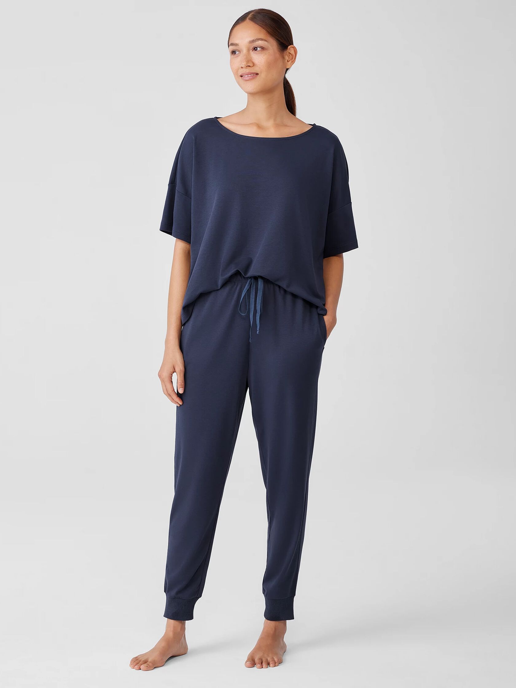 Cozy Organic Cotton Interlock Jogger Pant