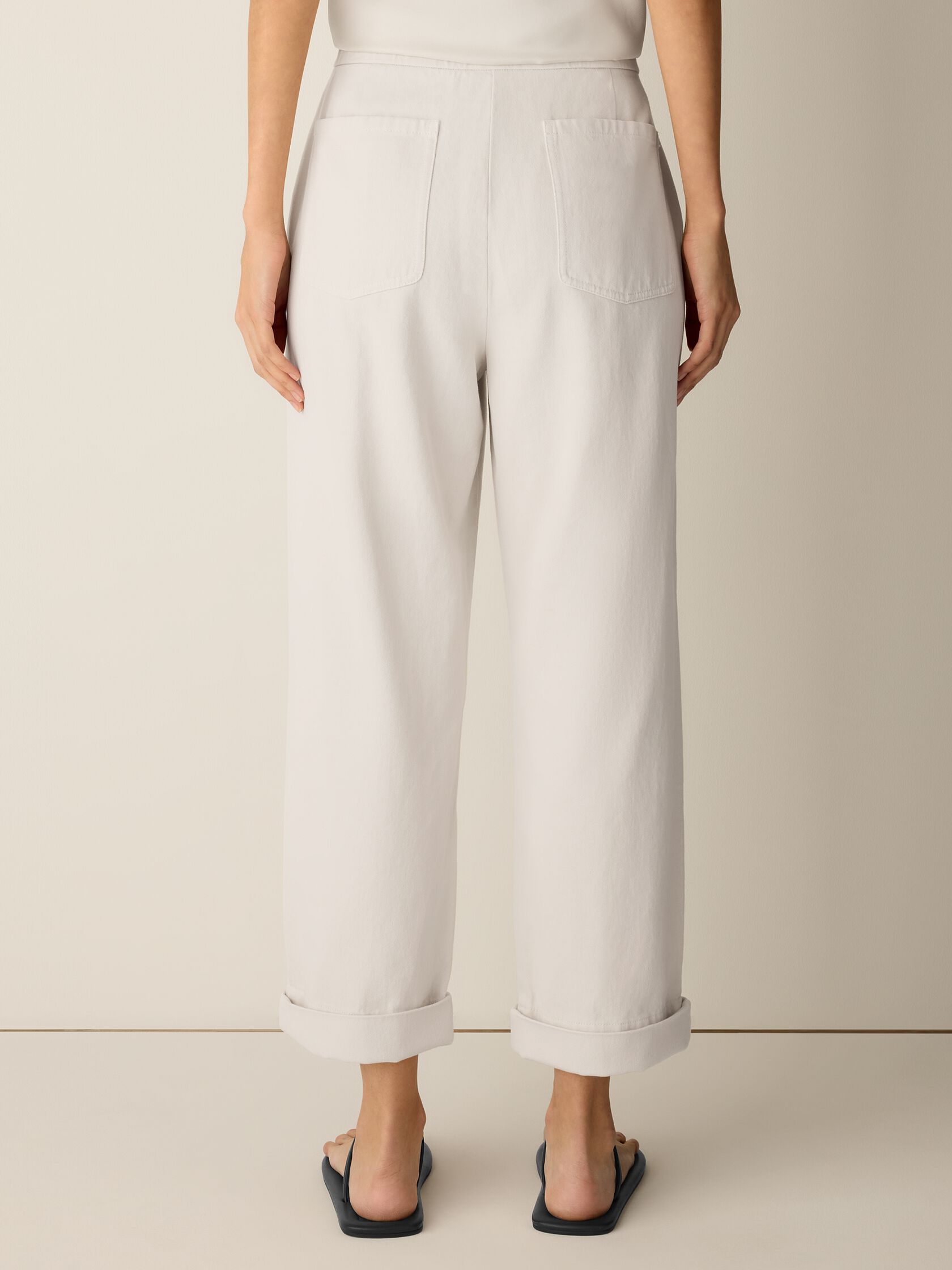 Garment-Dyed Utility Cotton Straight Pant