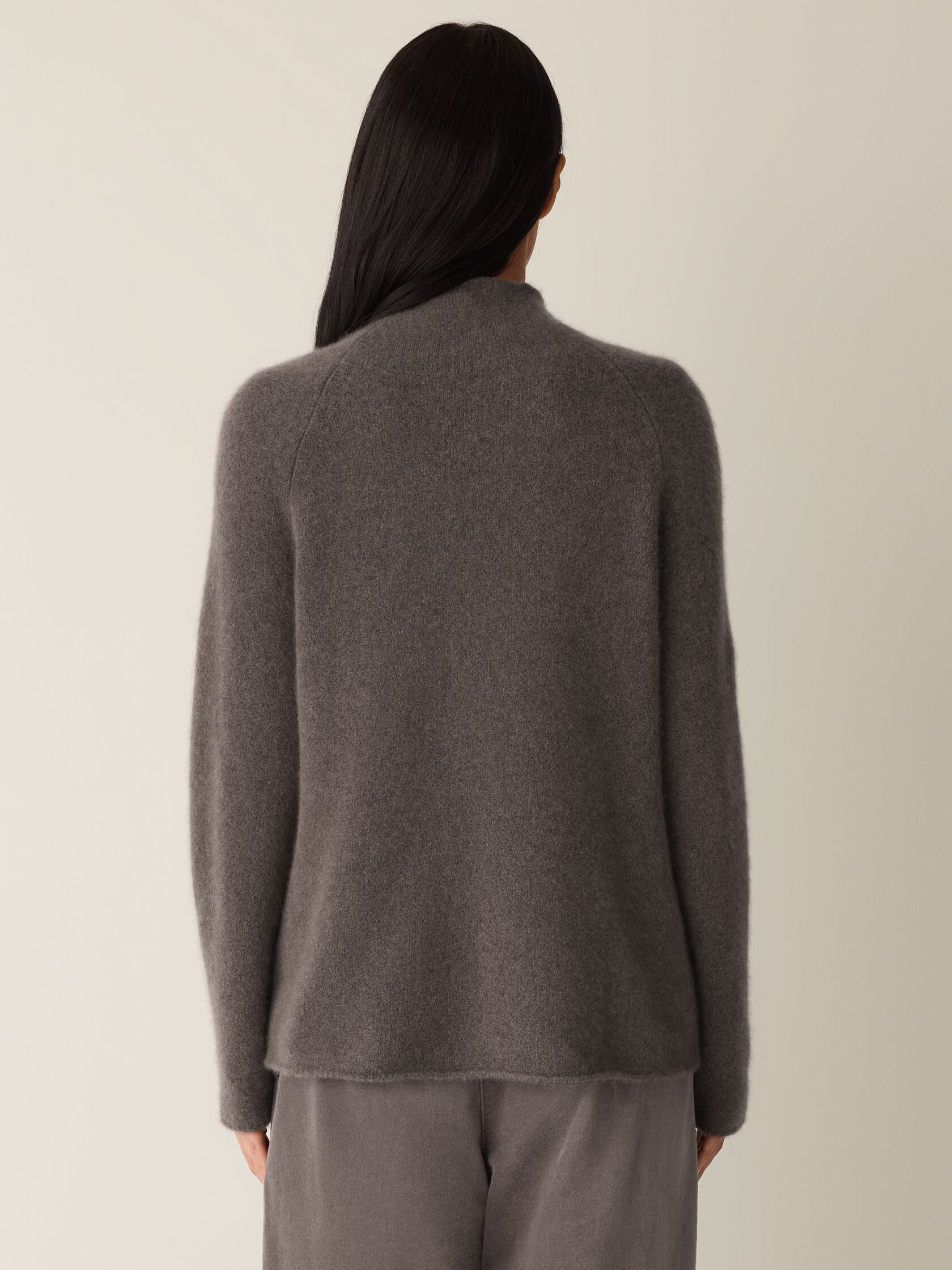 Cashmere Silk Boucle Bliss Turtleneck Top