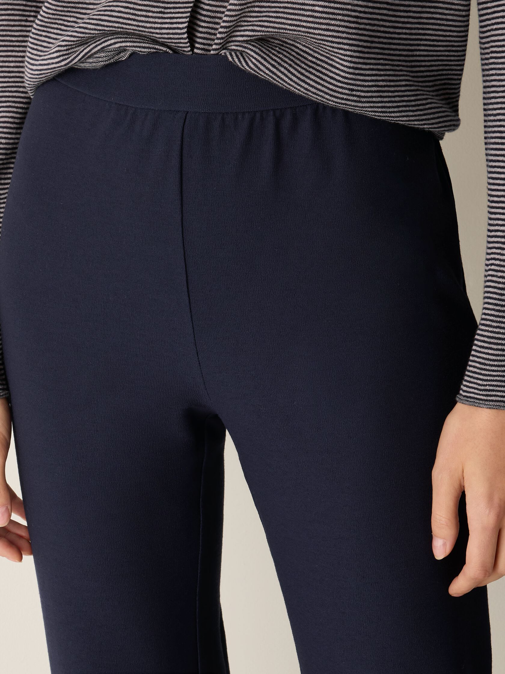 Washable Stretch Crepe Kick Pant