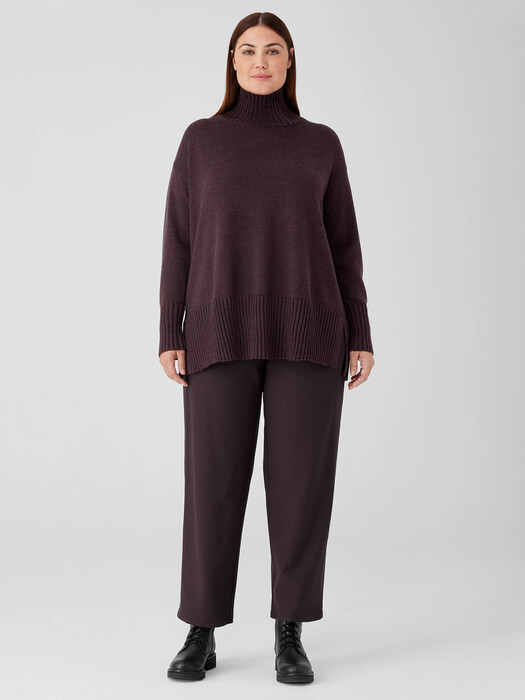 Washable Stretch Crepe Straight Pant