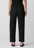 Stretch Jersey Knit Pleated Straight Pant