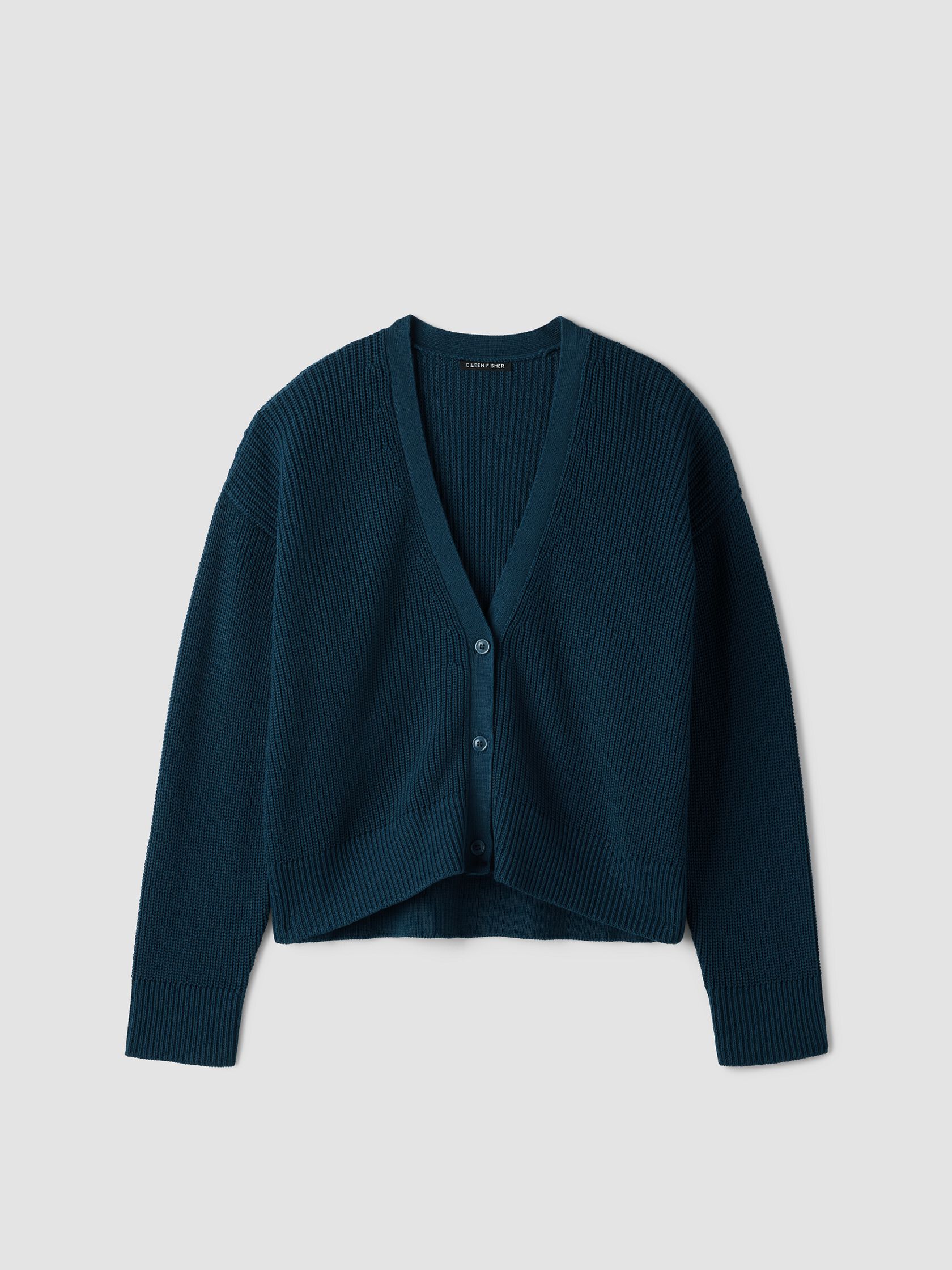 Peruvian Cotton Blend V-Neck Cardigan