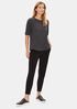 System Organic Cotton Jersey Melange Elbow-Sleeve Tee