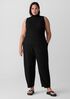 Bubble Jacquard Funnel Neck Top