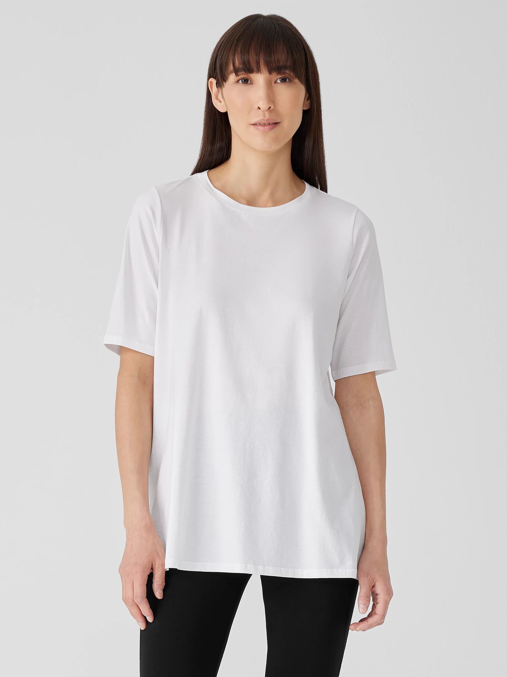 Organic Pima Cotton Jersey Long Tee