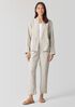 Organic Linen High Collar Jacket