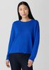 Organic Linen Cotton Cord Crew Neck Top
