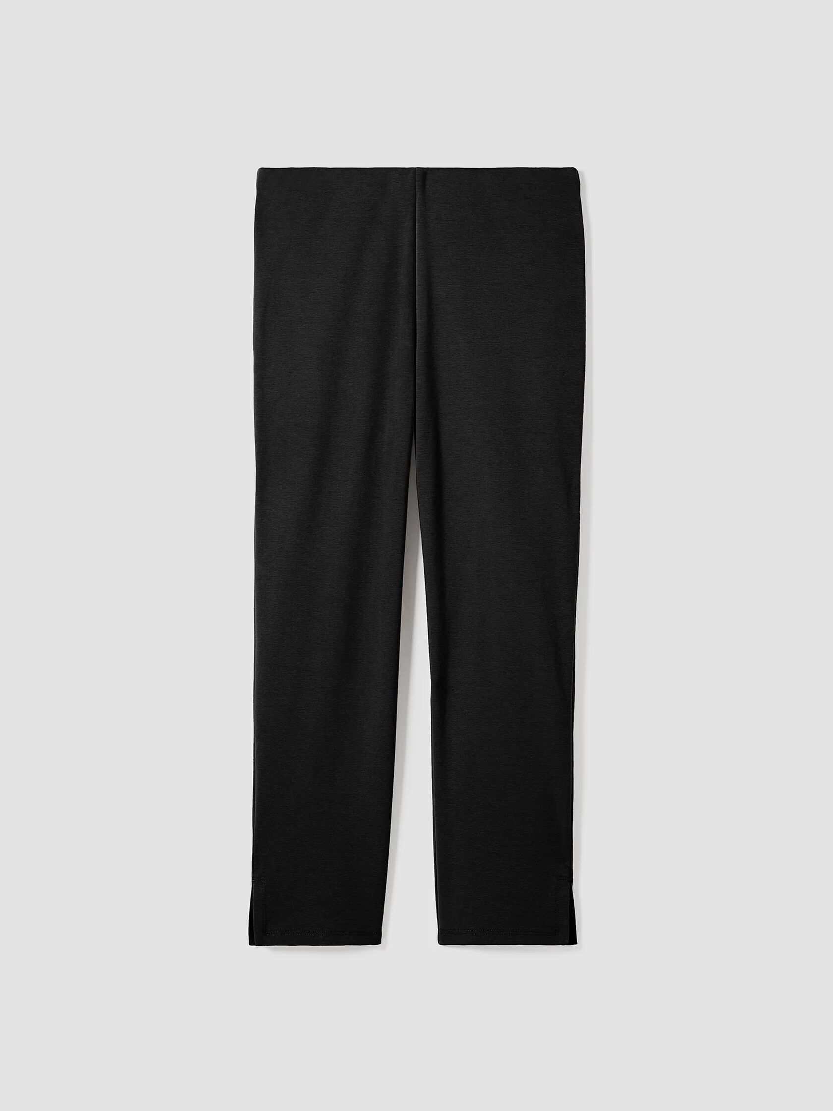 Cotton Blend Ponte Pant with Slits