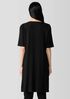 Textured Stretch Rib Ballet Neck Top